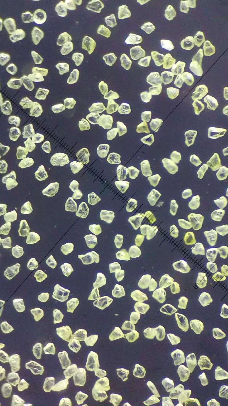 Shaped diamond grits